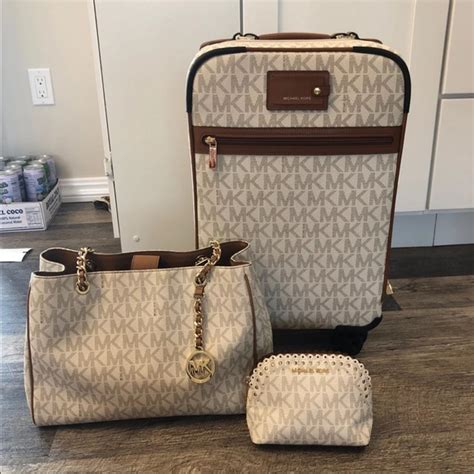 michael kors baby girls luggage|michael kors luggage sets clearance.